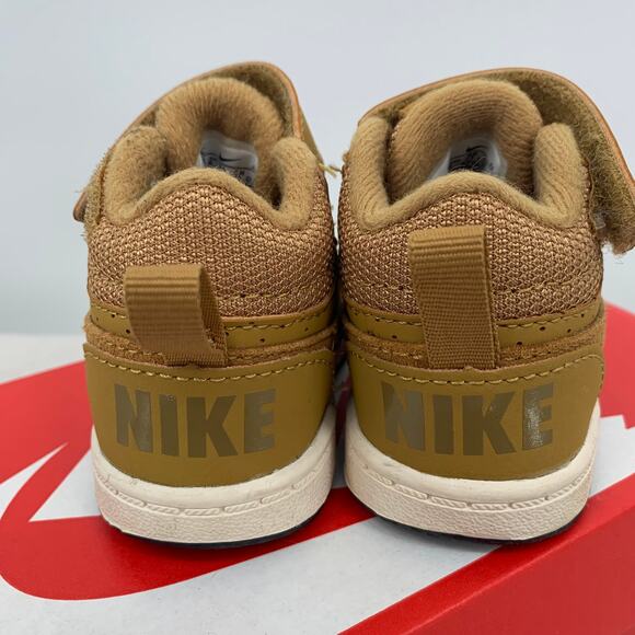 Nike Court Borough Wheat Mid Toddler Shoes Size 3C 870027-701 (Mismatch Box) - Picture 4 of 6